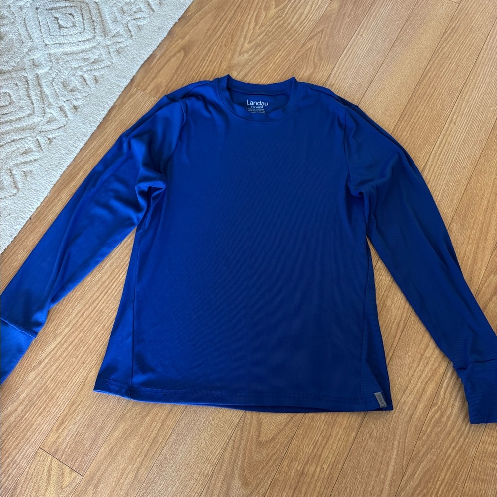 Landau Women’s Deep Blue Long Sleeve Underscrub